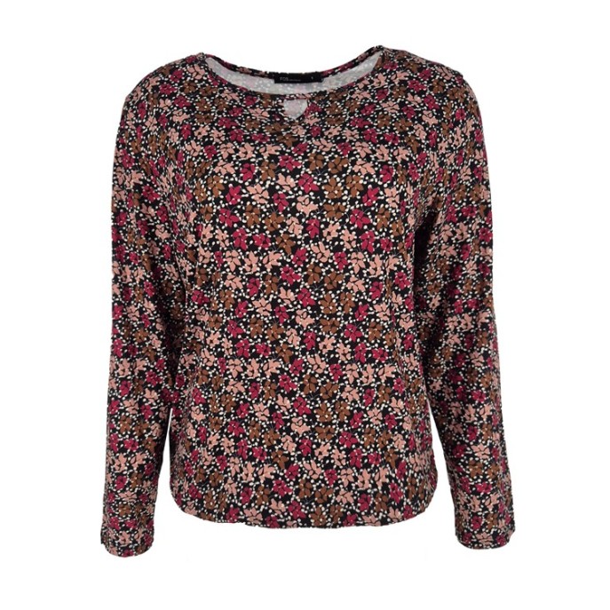 FOS T-shirt 7603 Mimi Millefleur Bordeaux